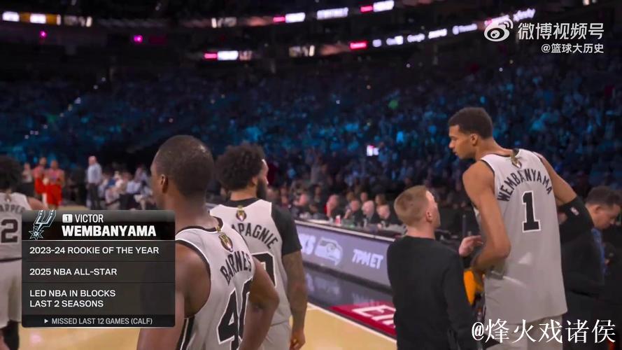 NBA杯12月14日：马刺VS雷霆 文班亚马集锦